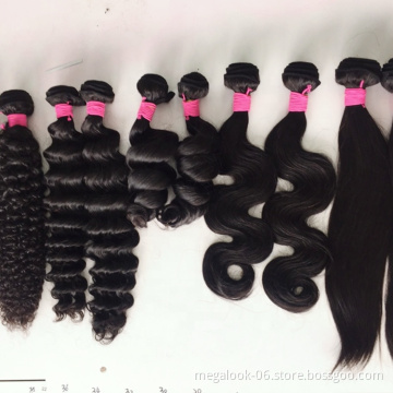 Megalook Raw Human Hair Weave Bundles,Straight Mink Brazilian Virgin Cuticle Aligned Hair Bundle, Wholesale Virgin Hair Vendors